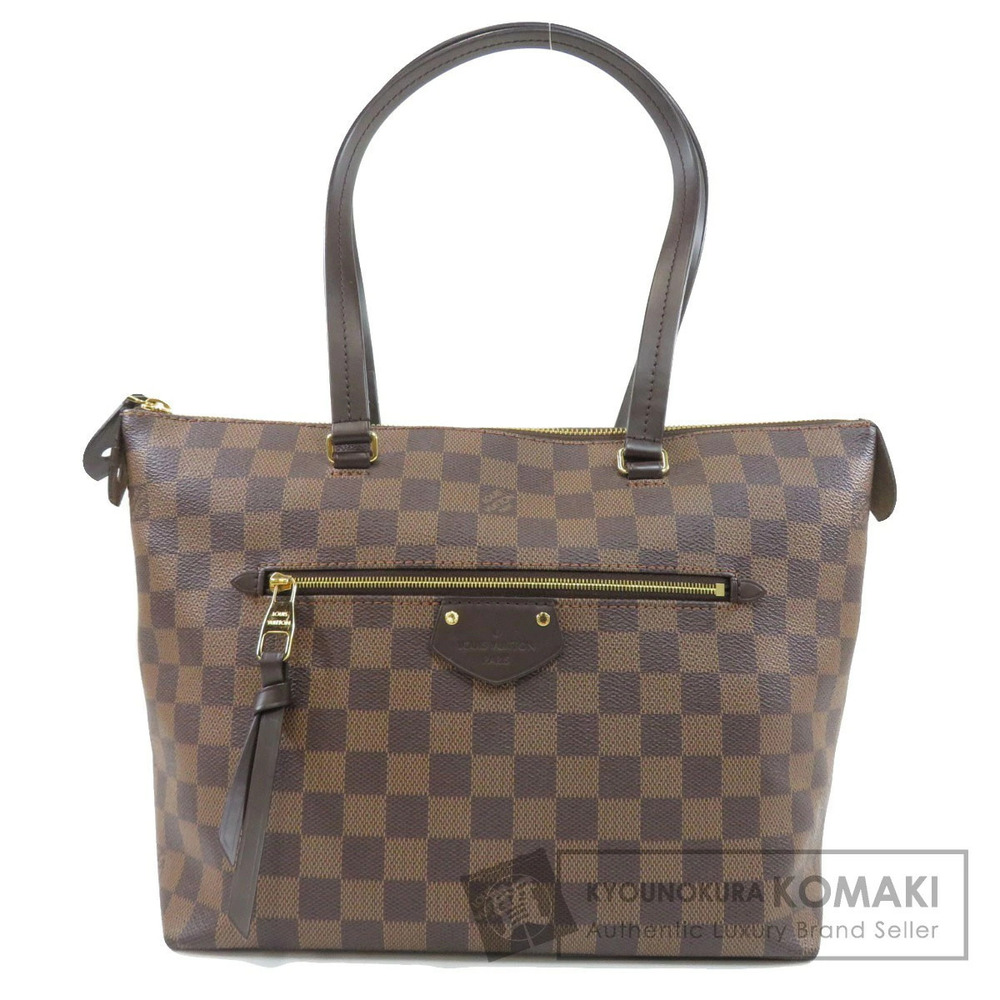 Louis Vuitton Iena Damier Ebene Brown Tote Bag Canvas